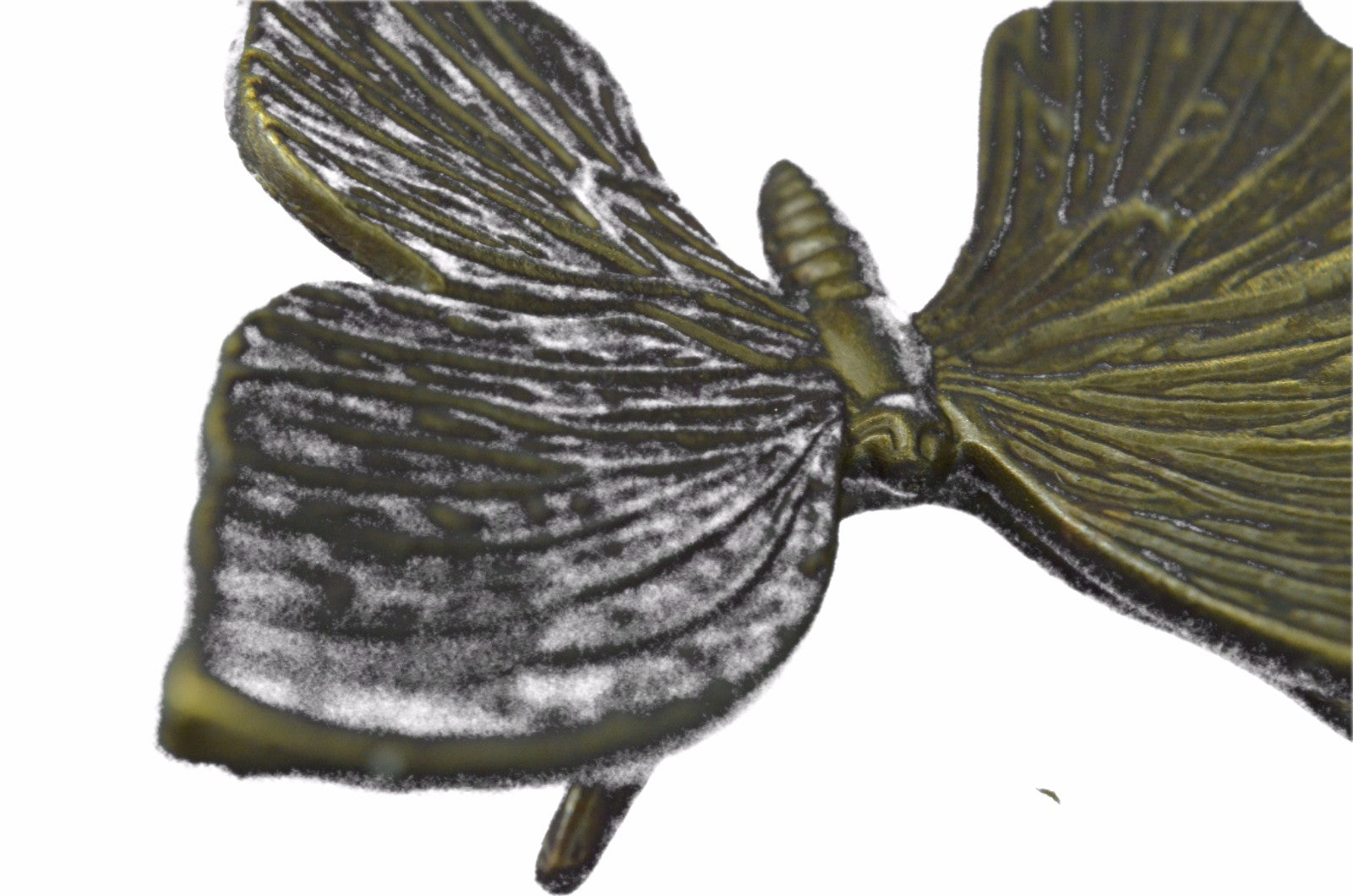 Handcrafted Vienna Bonze Butterfly Brown Patina Sculpture Paper Holder Statue