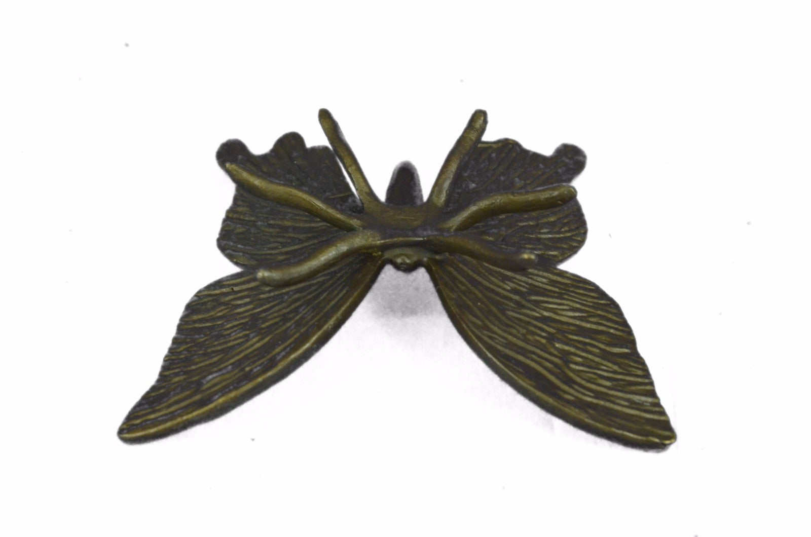 Handcrafted Vienna Bonze Butterfly Brown Patina Sculpture Paper Holder Statue