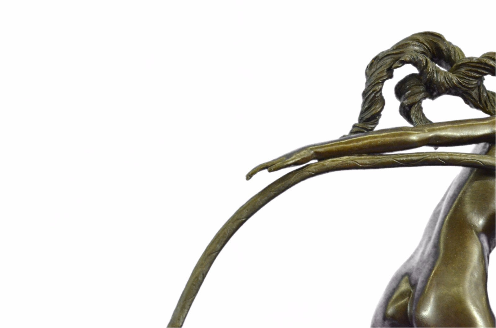 Erotic Art Deco Nude Loop Dancer By Romanian Artisian~D.H Chiparus~Bronze Statue