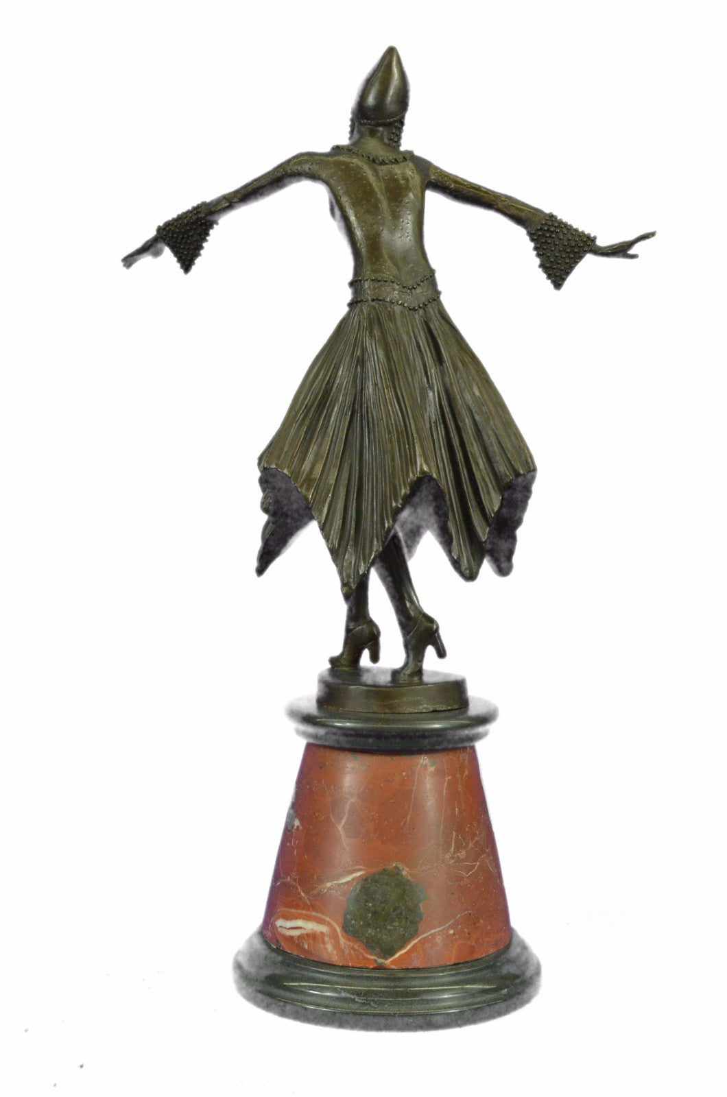 Art Deco Style Bronze Lady foundry mark and signed DH chiparus Home Decor