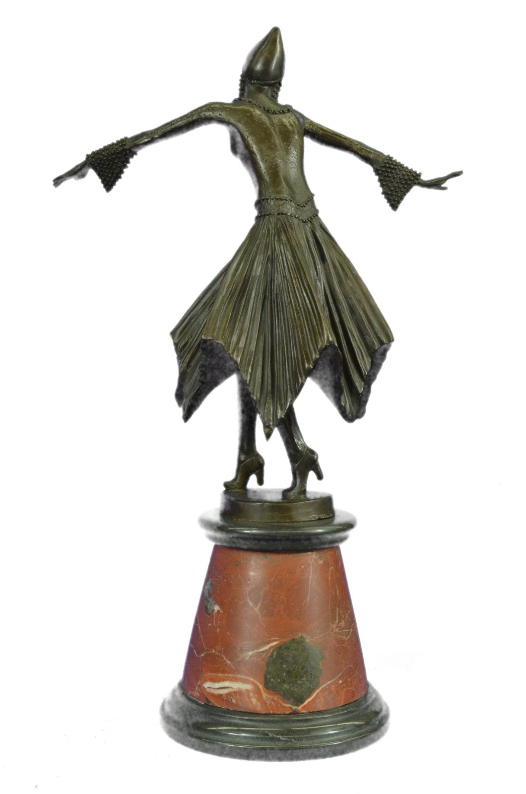 Art Deco Style Bronze Lady foundry mark and signed DH chiparus Home Decor