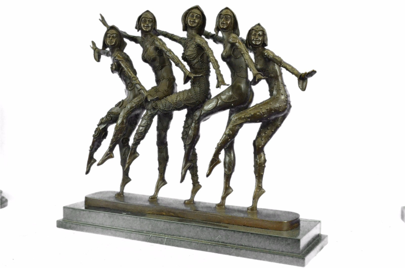 COLLECTIBLE BRONZE SCULPTURE STATUE Art Nouveau 22"WIDT CHIPARUS DANCER LOSTWAX