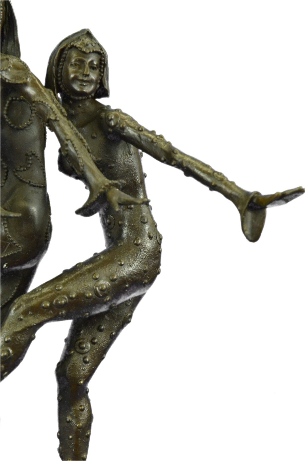 COLLECTIBLE BRONZE SCULPTURE STATUE Art Nouveau 22"WIDT CHIPARUS DANCER LOSTWAX