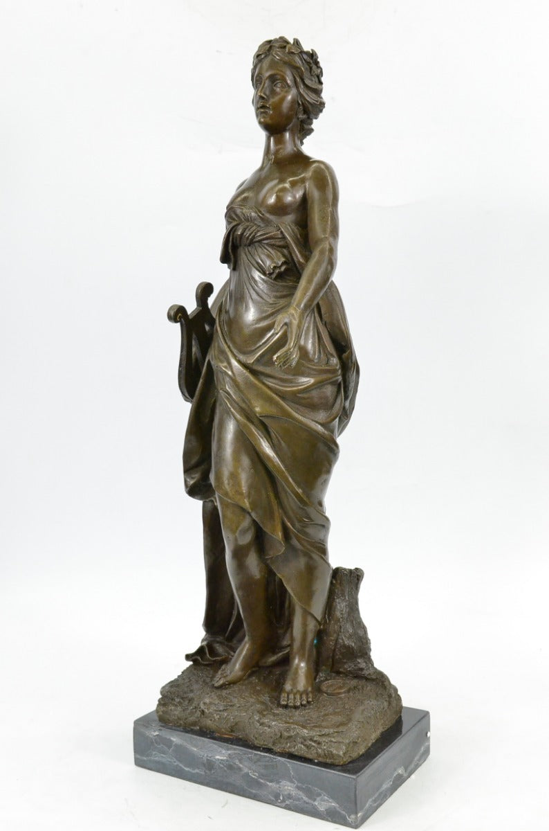 Handcrafted bronze sculpture SALE Classic Woman Nude Marble Elegant Nouveau Art