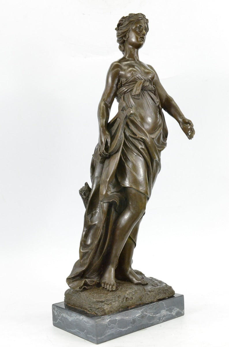 Handcrafted bronze sculpture SALE Classic Woman Nude Marble Elegant Nouveau Art