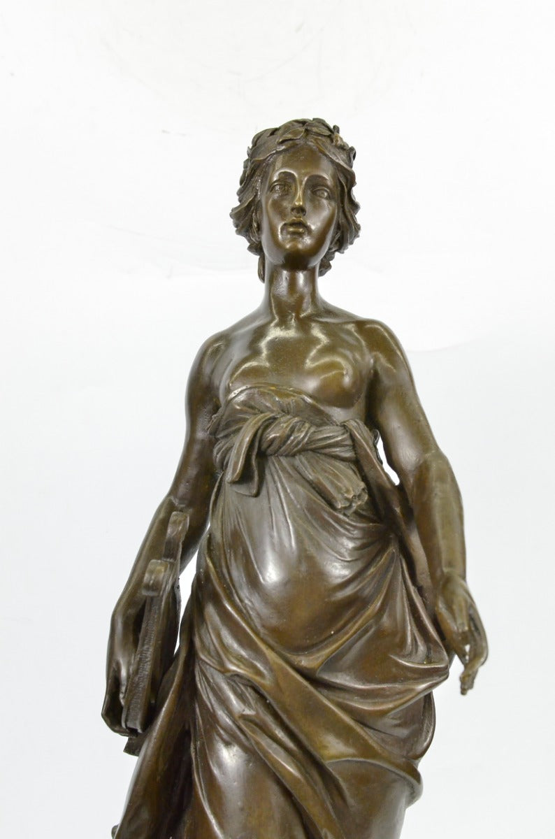 Handcrafted bronze sculpture SALE Classic Woman Nude Marble Elegant Nouveau Art