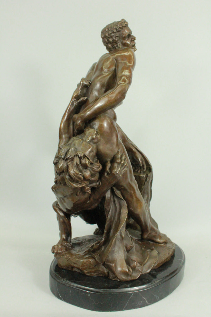 Handcrafted bronze sculpture SALE Wrestler Greek Puget Croton Of Milo