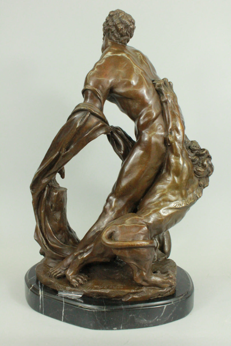 Handcrafted bronze sculpture SALE Wrestler Greek Puget Croton Of Milo