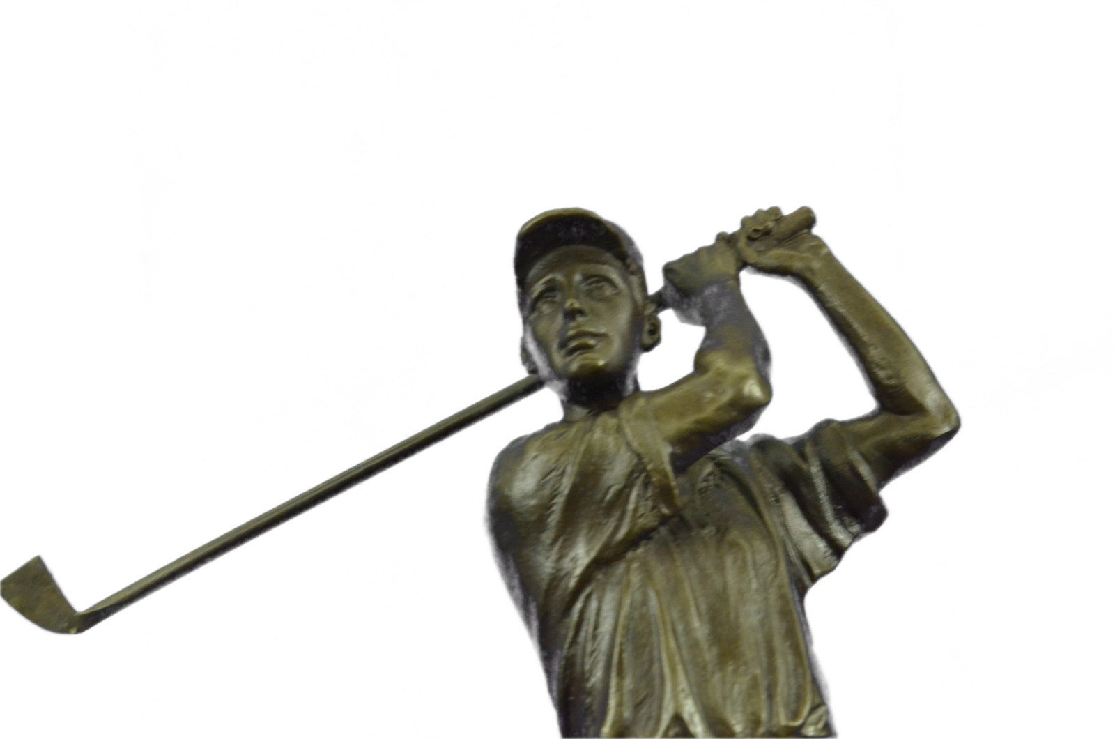 CLEARANCE Bronze Sculpture Statue Golfer Golf Male Golfing Trophy Deal