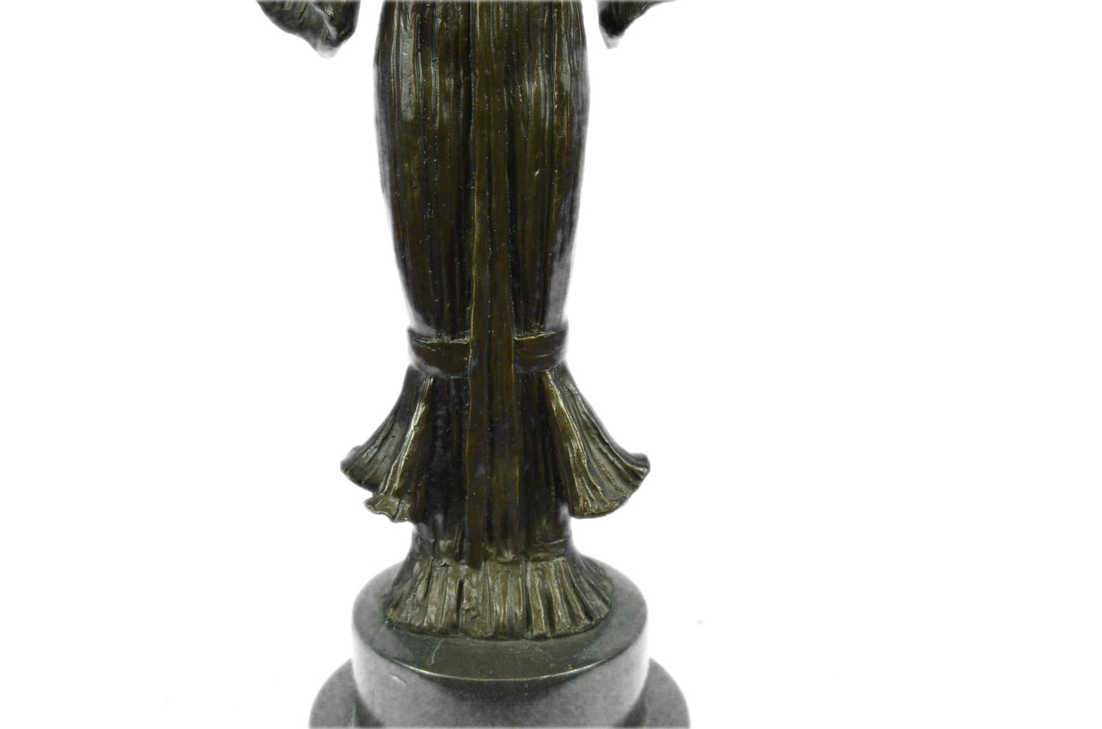 Handcrafted Torch of Victory Art Nouveau Tall Bronze Statue Sculpture Figure