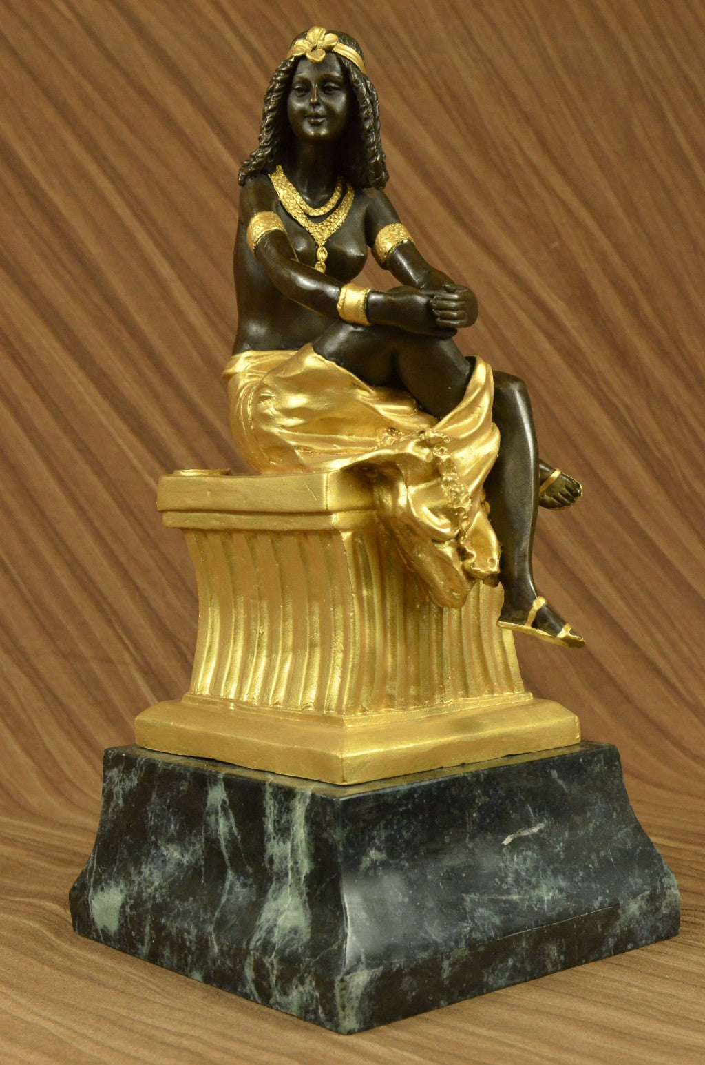 Handcrafted bronze sculpture SALE Lrg Art Chiparus Deco Nouveau Art Signed