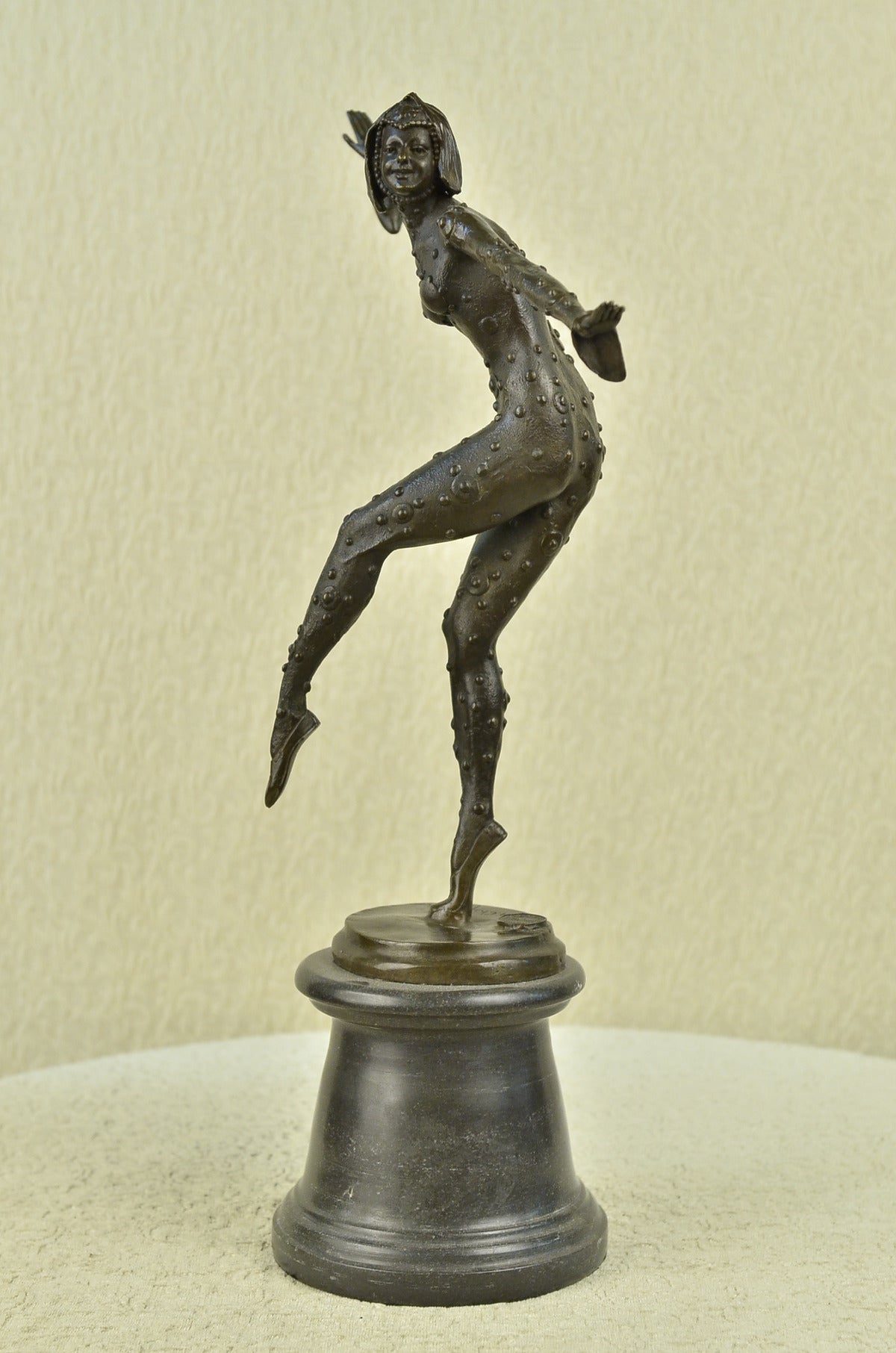 Handcrafted bronze sculpture SALE Chipa Artist Romanian By Dancer Balance Large