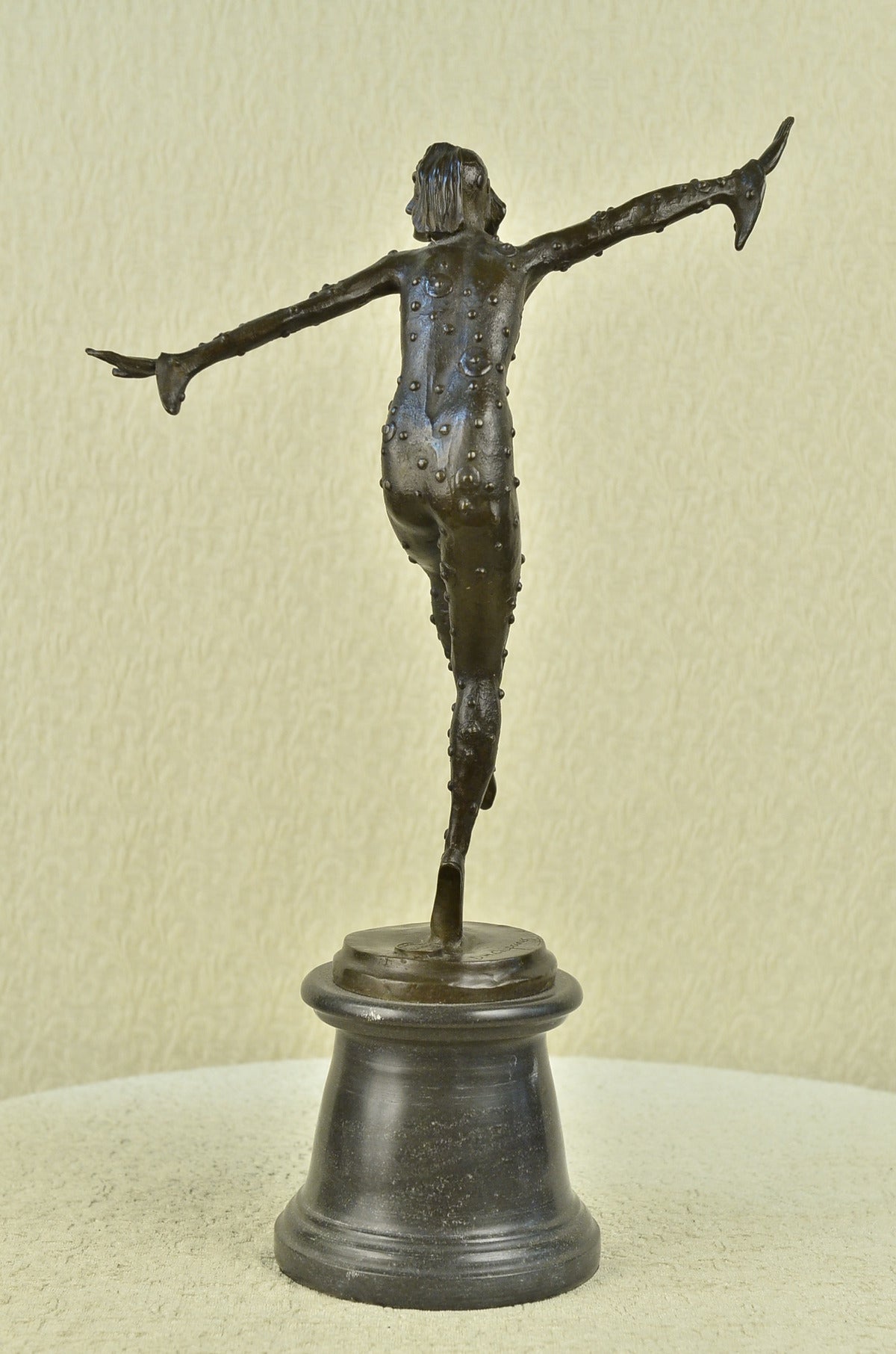 Handcrafted bronze sculpture SALE Chipa Artist Romanian By Dancer Balance Large