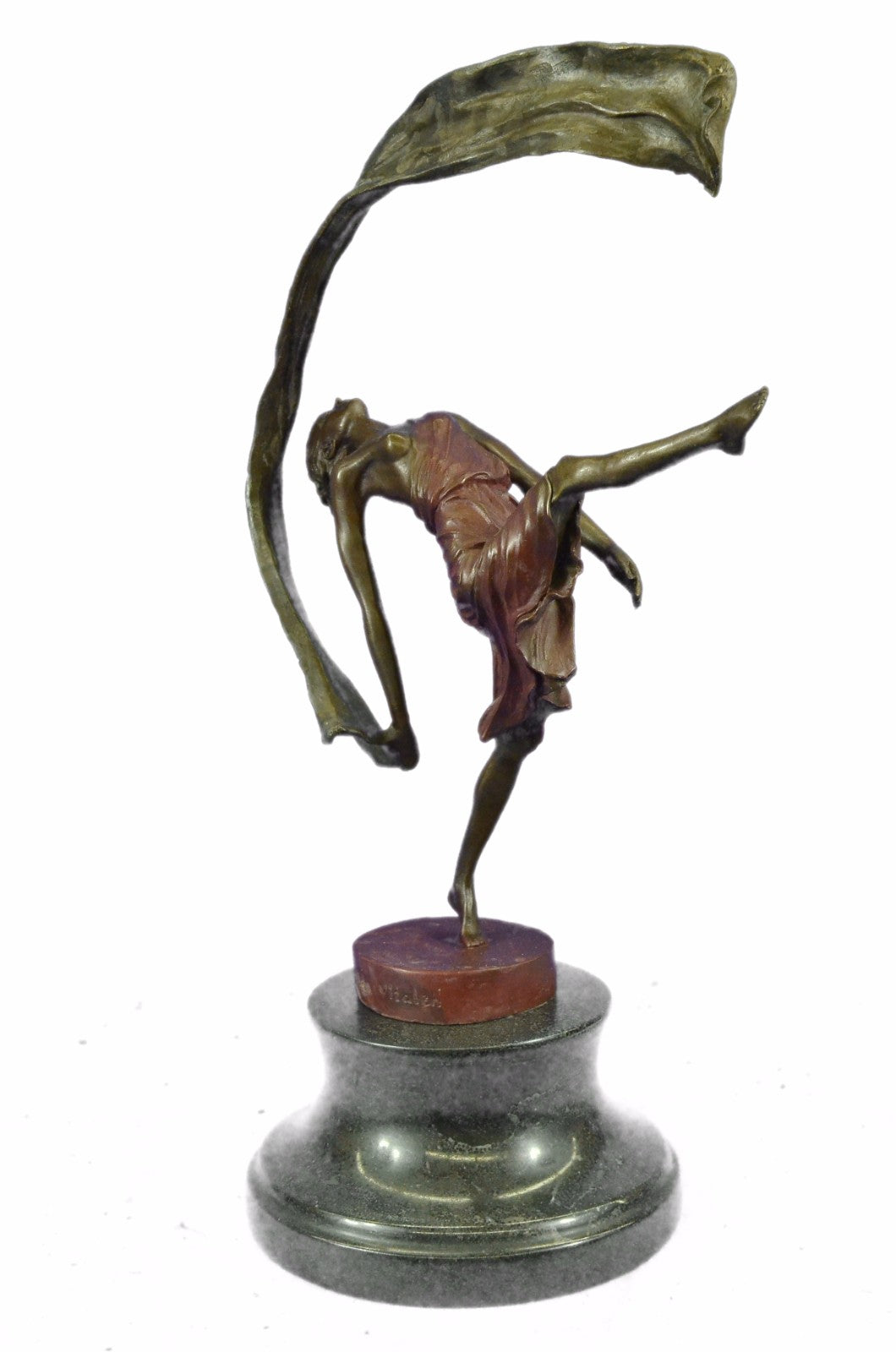 **DEAL*DEAL** Bronze Sculpture Statue Signed Aldo Vitaleh Beauty Ribbon Dancer