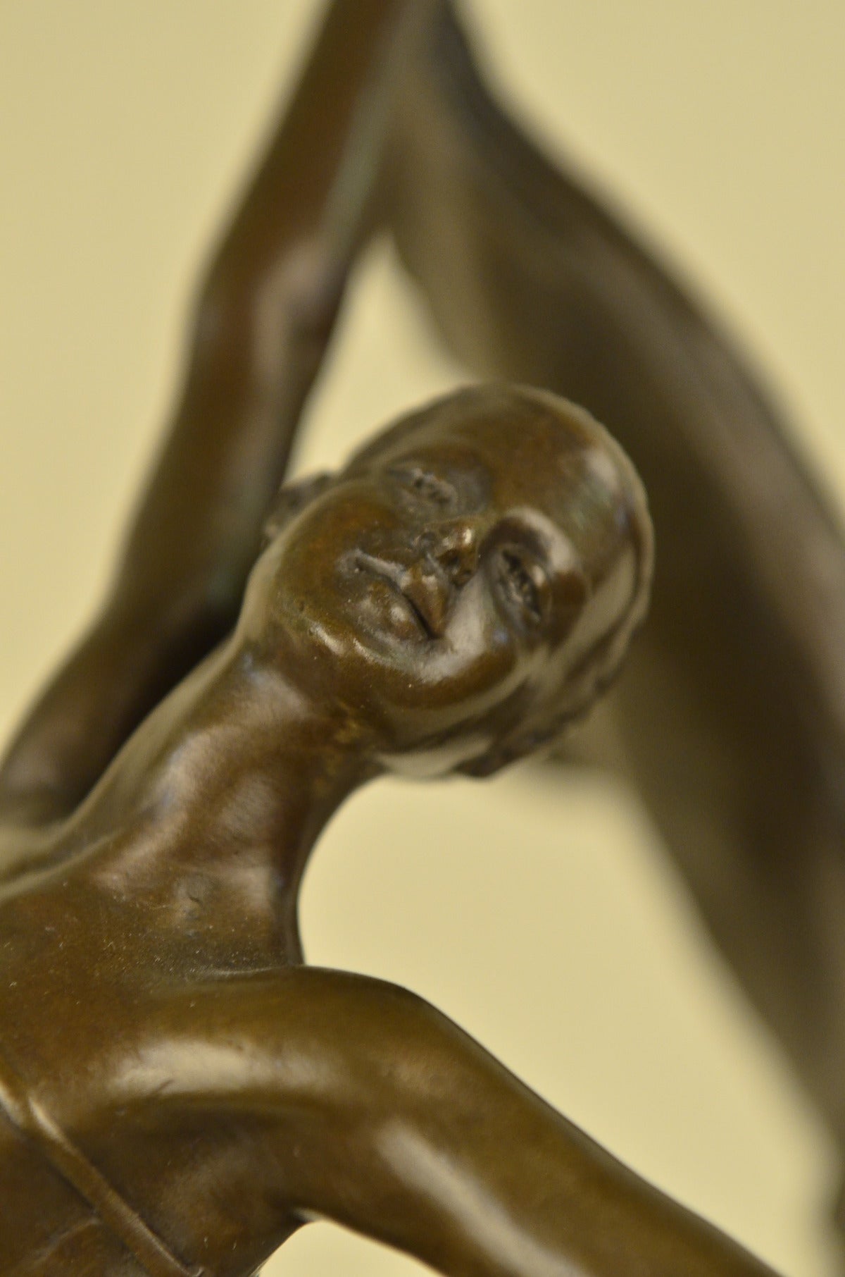 Original Art Deco Italian Artist Aldo Vitaleh Erotic Dancer Bronze Sculpture