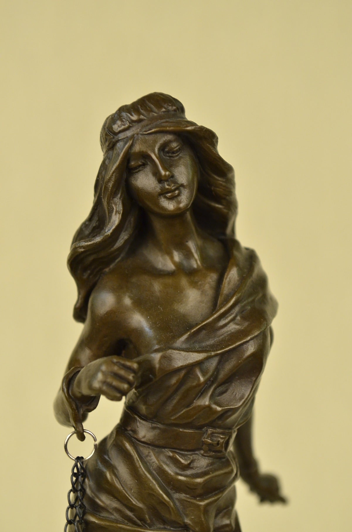 Handcrafted bronze sculpture SALE Sexy Captive Artist French Patoue Jean Signed