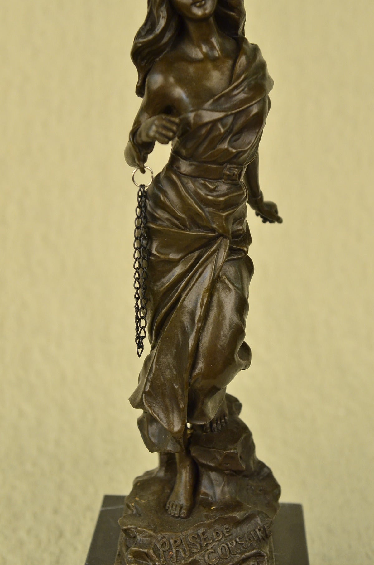 Handcrafted bronze sculpture SALE Sexy Captive Artist French Patoue Jean Signed