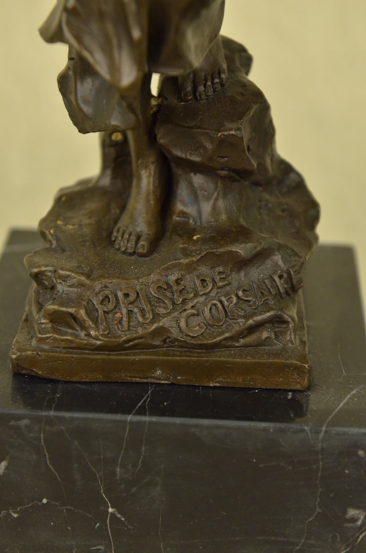 Handcrafted bronze sculpture SALE Sexy Captive Artist French Patoue Jean Signed