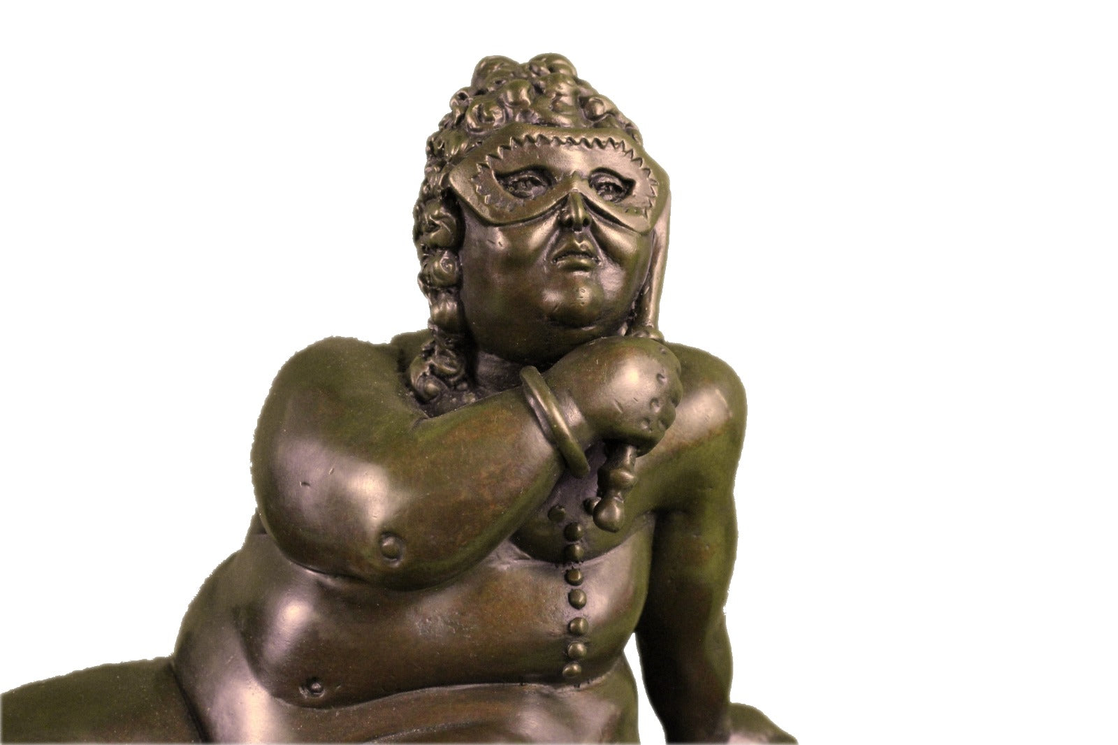 Handcrafted bronze sculpture SALE Female Botero Fernando Art Nude Marble Signed