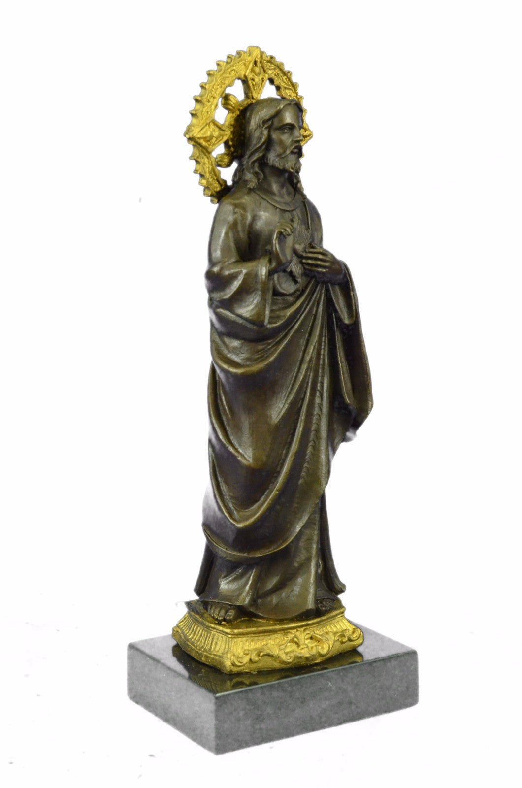 Bronze Sculpture Hand Made Jesus Museum Quality Classic Religious Statue Deal