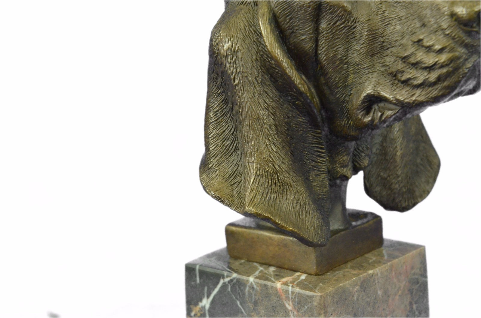 Handcrafted bronze sculpture SALE Mar Breeder Dog Scent Hound Basset Puppy