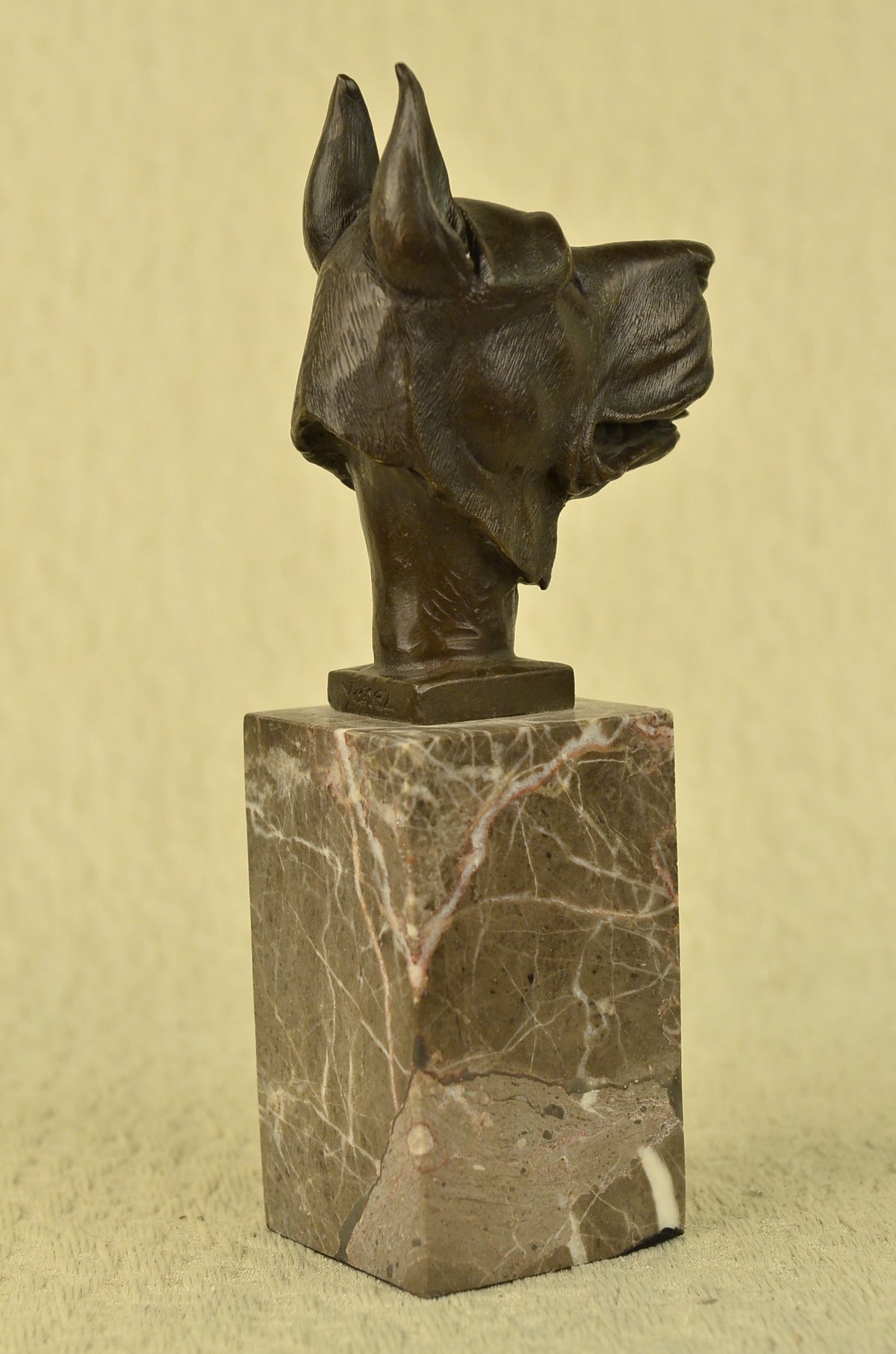 Handcrafted bronze sculpture SALE Deco Art Lover Dog Dane Great