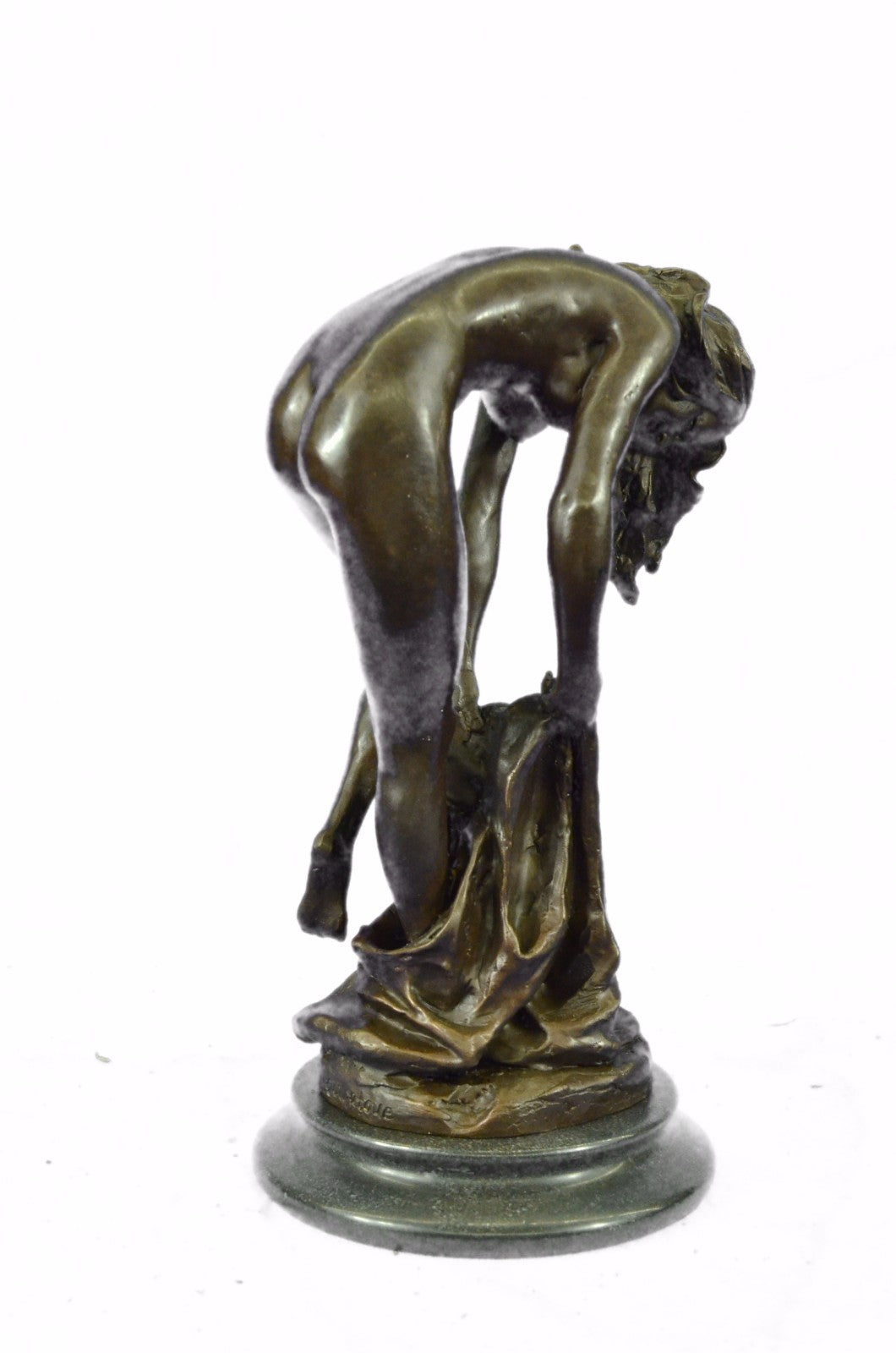 Bronze Sculpture Hand Made Nude Woman by Jean Patoue Classic Artwork