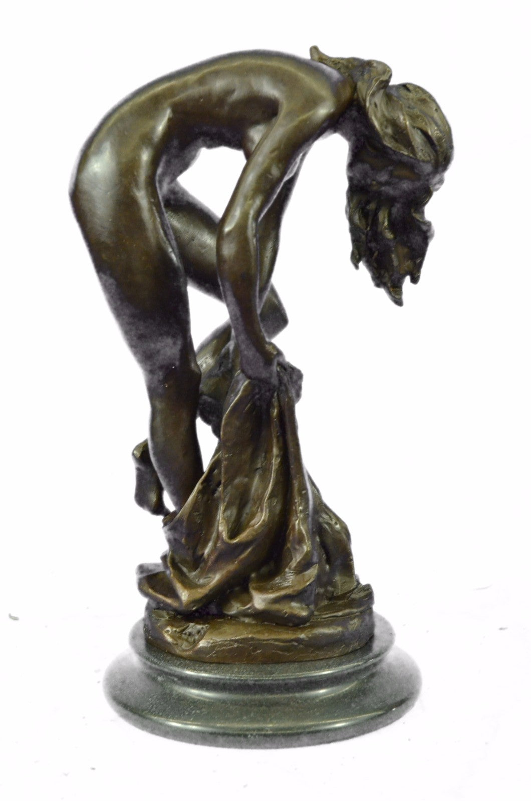 Bronze Sculpture Hand Made Nude Woman by Jean Patoue Classic Artwork