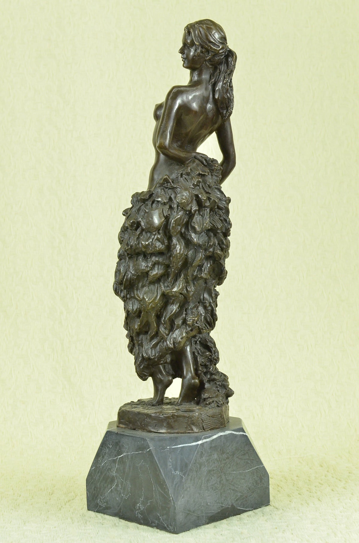 Handcrafted bronze sculpture SALE Sale Base Marble Woman Nude Delor Deco Art