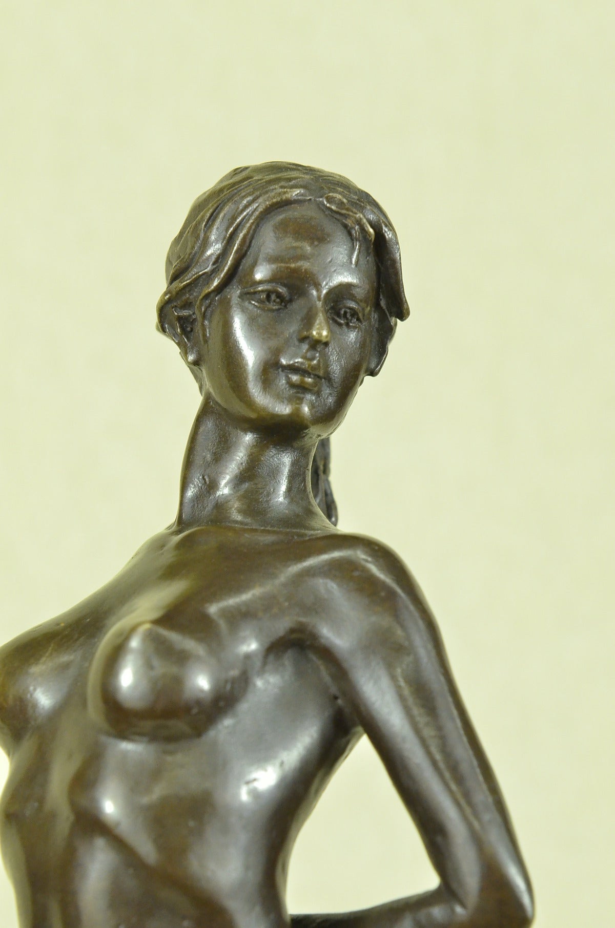 Handcrafted bronze sculpture SALE Sale Base Marble Woman Nude Delor Deco Art