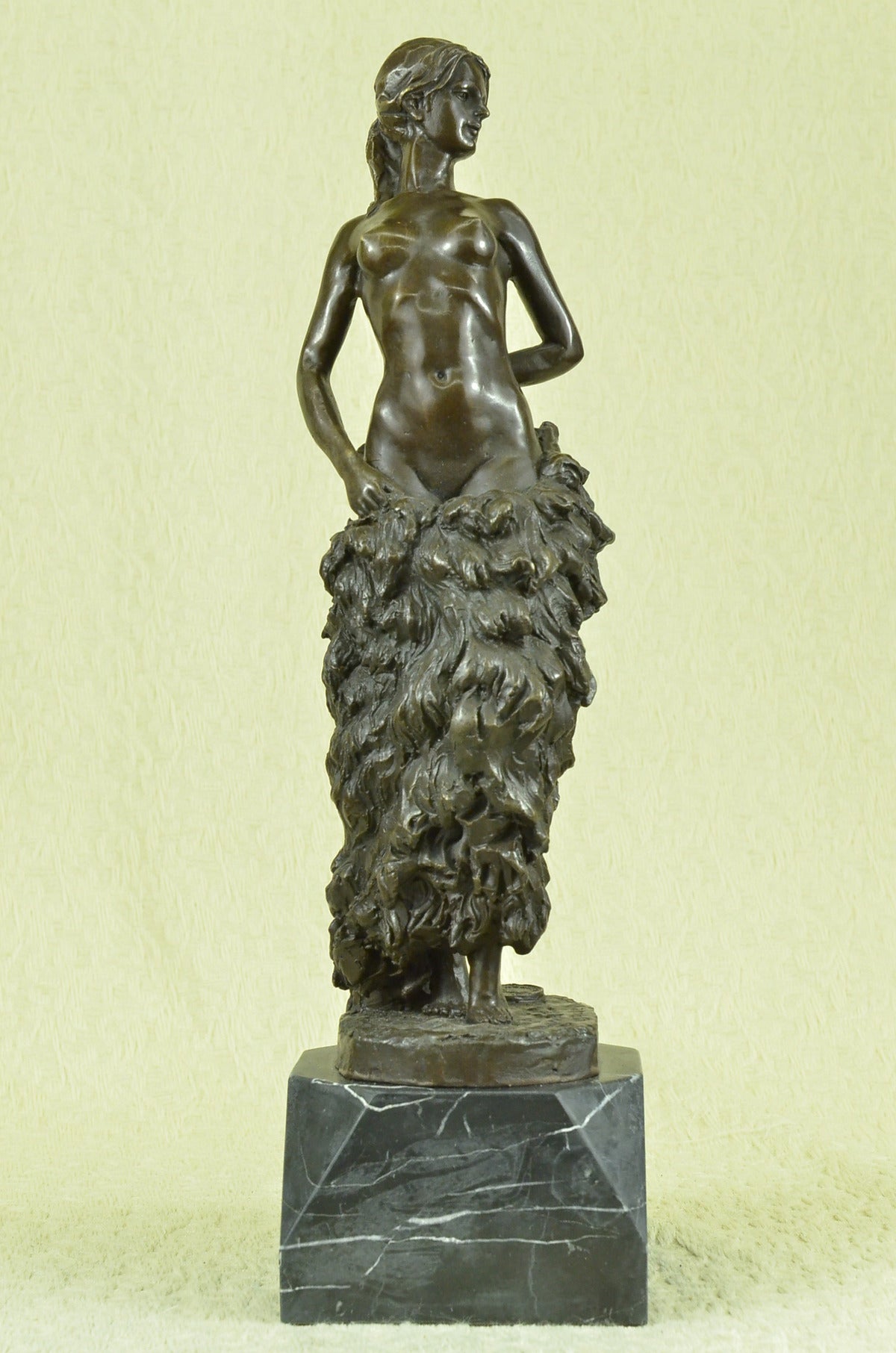 Handcrafted bronze sculpture SALE Sale Base Marble Woman Nude Delor Deco Art
