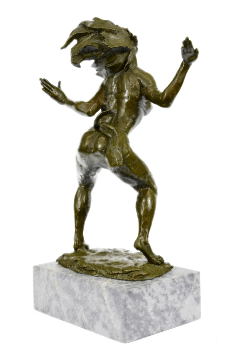 ART DECOR ALDO VITALEH BRONZE SIGNED NUDE WOMEN STATUE ORIGINAL FIGURINE FIGURE