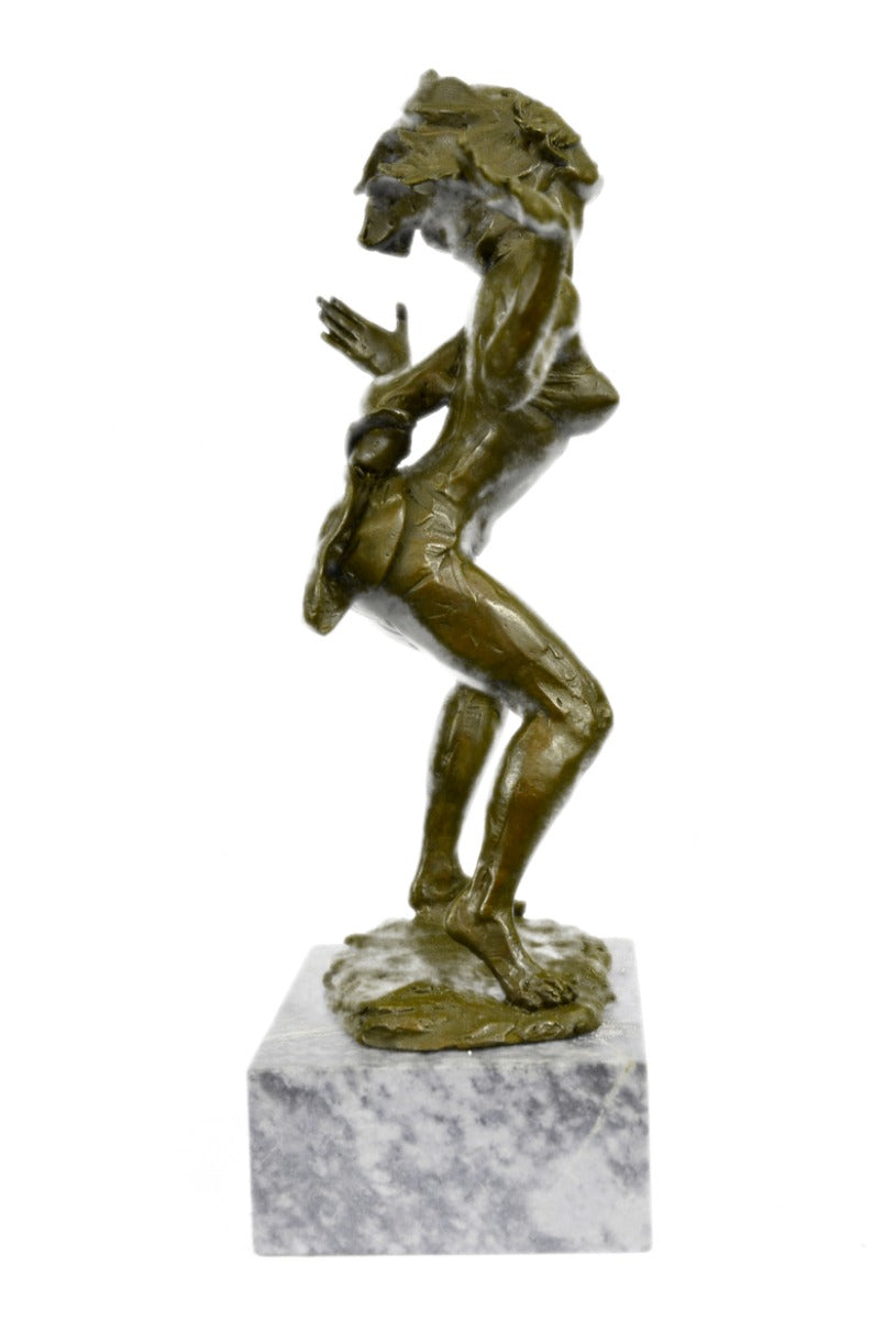 ART DECOR ALDO VITALEH BRONZE SIGNED NUDE WOMEN STATUE ORIGINAL FIGURINE FIGURE