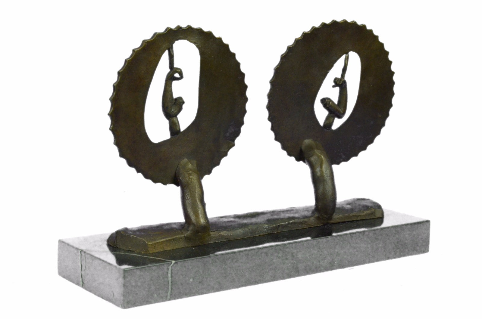 Abstract Modern Art two Biceps Bronze Sculpture Classic Unique Artwork Sale