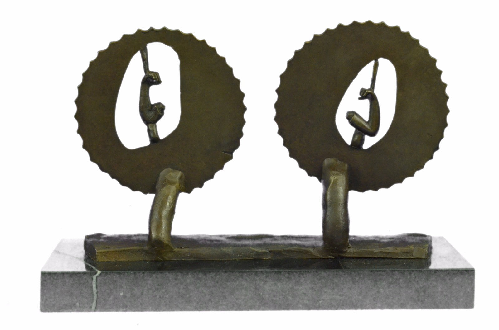 Abstract Modern Art two Biceps Bronze Sculpture Classic Unique Artwork Sale