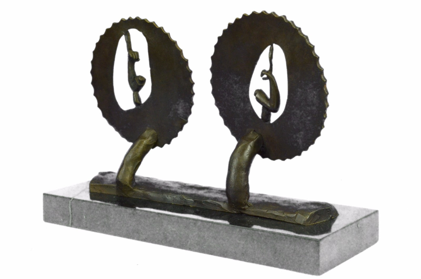 Abstract Modern Art two Biceps Bronze Sculpture Classic Unique Artwork Sale