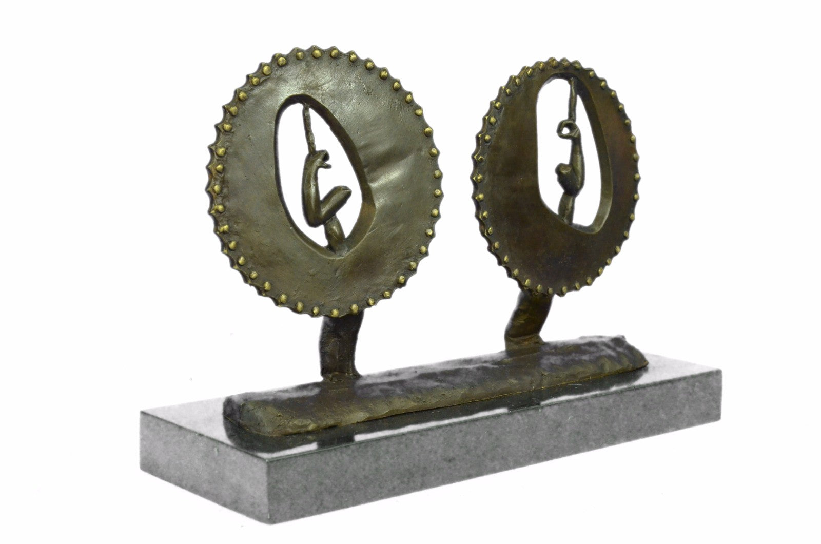 Abstract Modern Art two Biceps Bronze Sculpture Classic Unique Artwork Sale