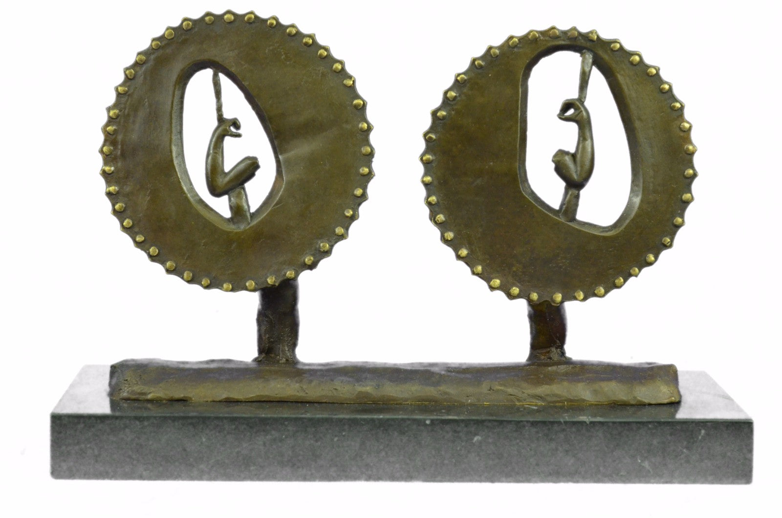Abstract Modern Art two Biceps Bronze Sculpture Classic Unique Artwork Sale