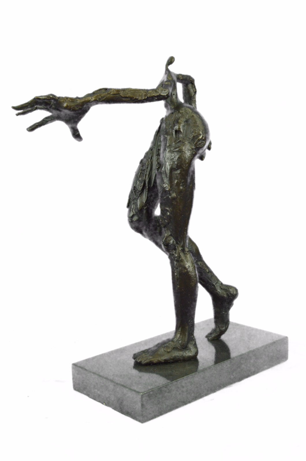 Abstract Modern Art Female Woman Bronze Artist by Dali Bronze Sculpture Figure