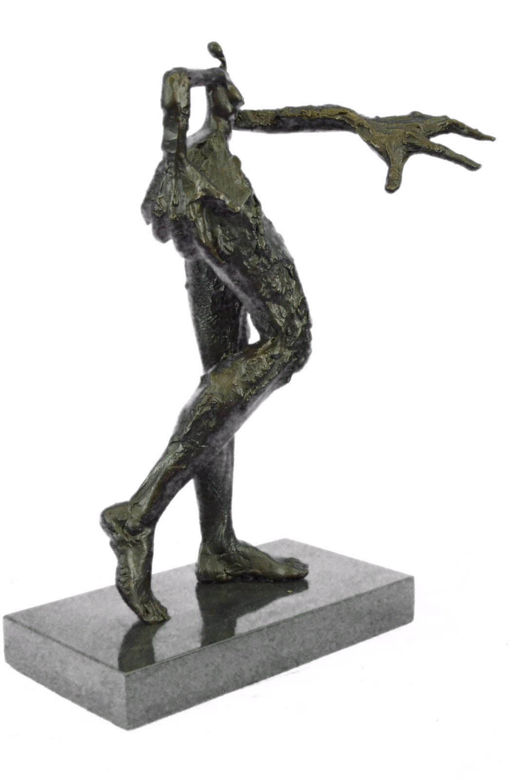 Abstract Modern Art Female Woman Bronze Artist by Dali Bronze Sculpture Figure