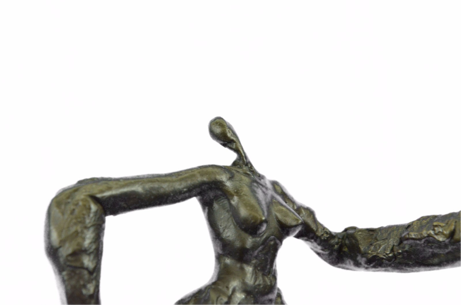 Abstract Modern Art Female Woman Bronze Artist by Dali Bronze Sculpture Figure