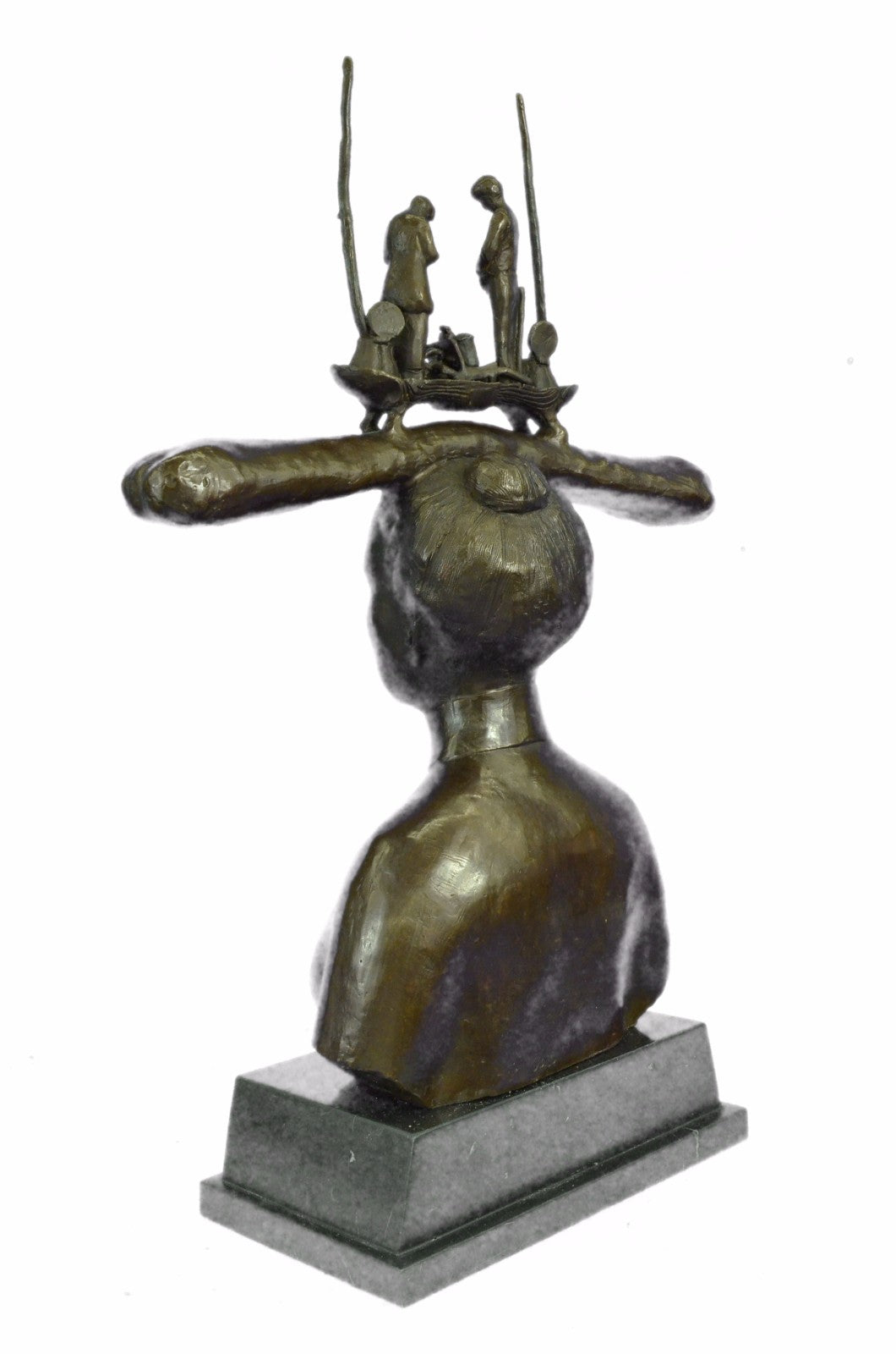 Handcrafted Collectible Signed Dali Nude Female Bronze Sculpture Home Decoration