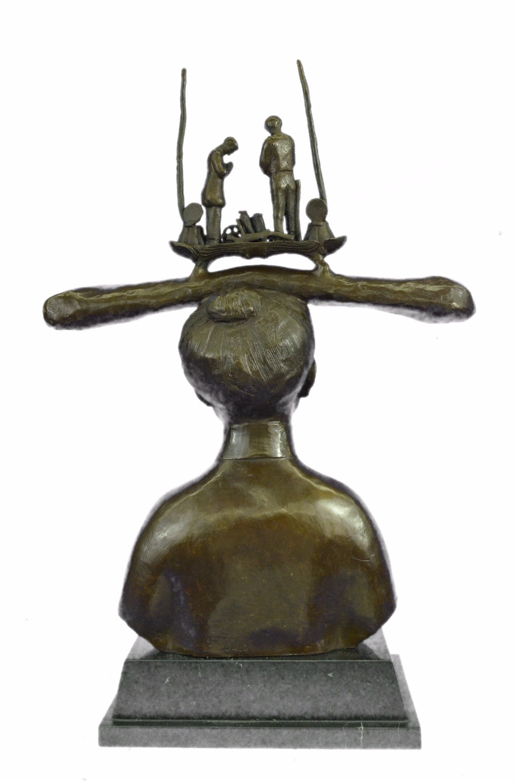 Handcrafted Collectible Signed Dali Nude Female Bronze Sculpture Home Decoration