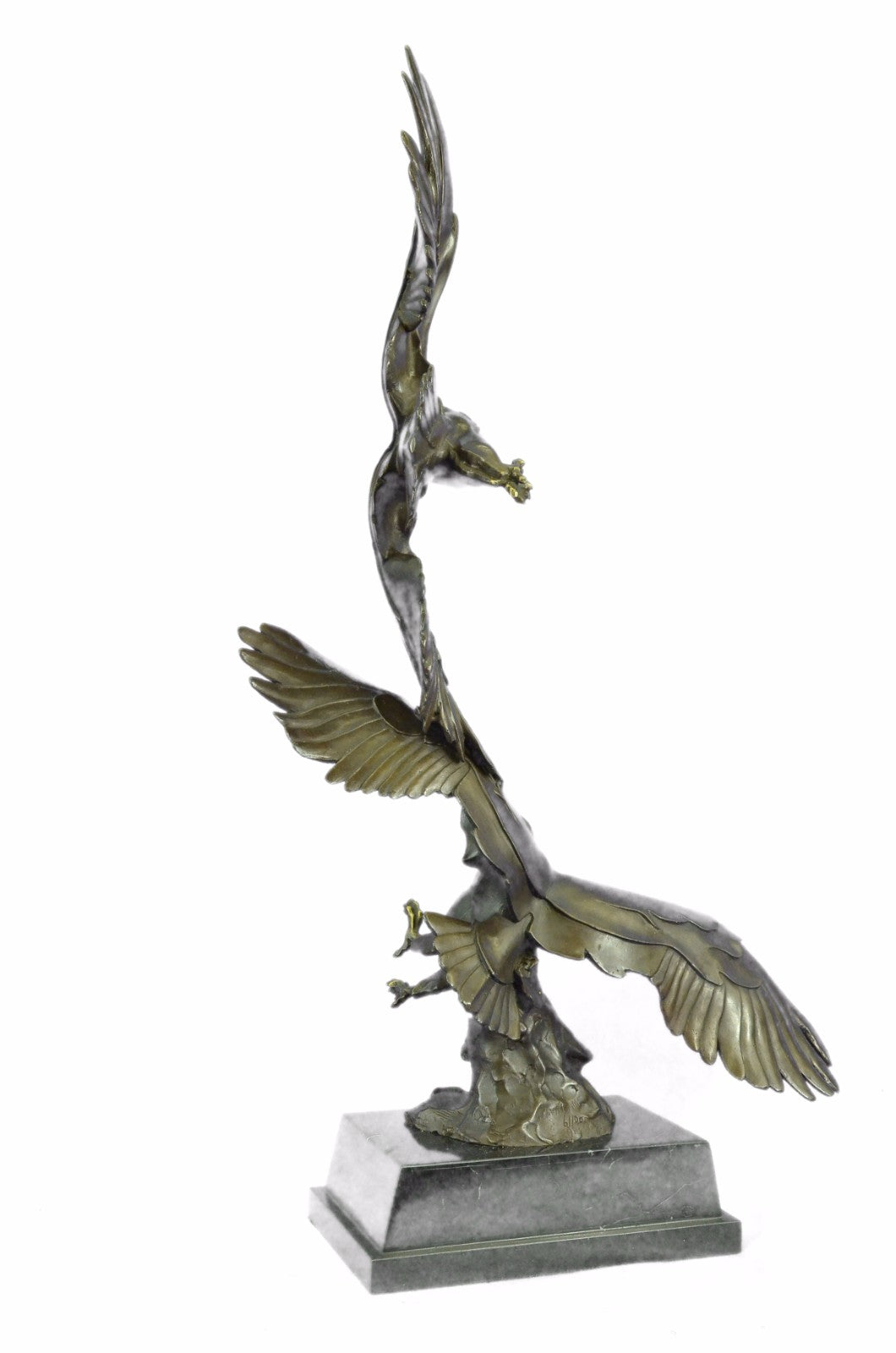 Art Deco Numbered Original Williams Classic Wildlife Eagle Birds Bronze Statue S