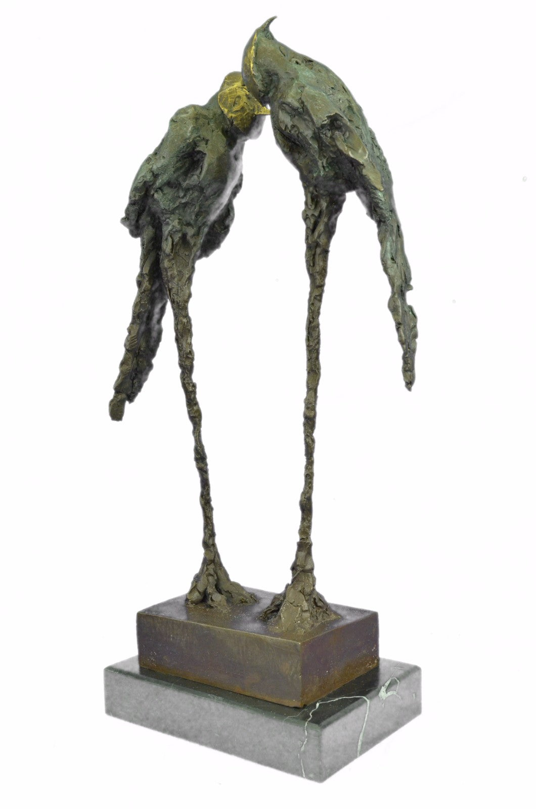 Collector Numbered Edition Original Abstract Modern Art Parrots Bronze Sculpture