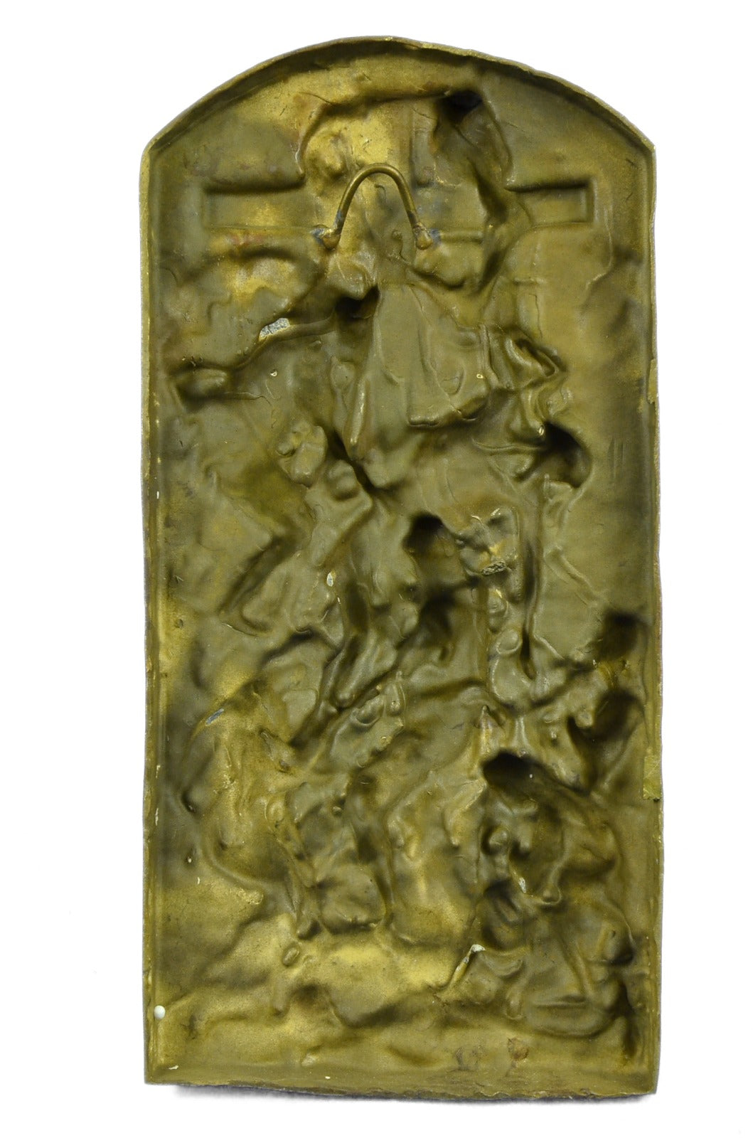 Descent from the Cross Wallmount Bas Relief Made by Lost Wax Method Bronze Statu