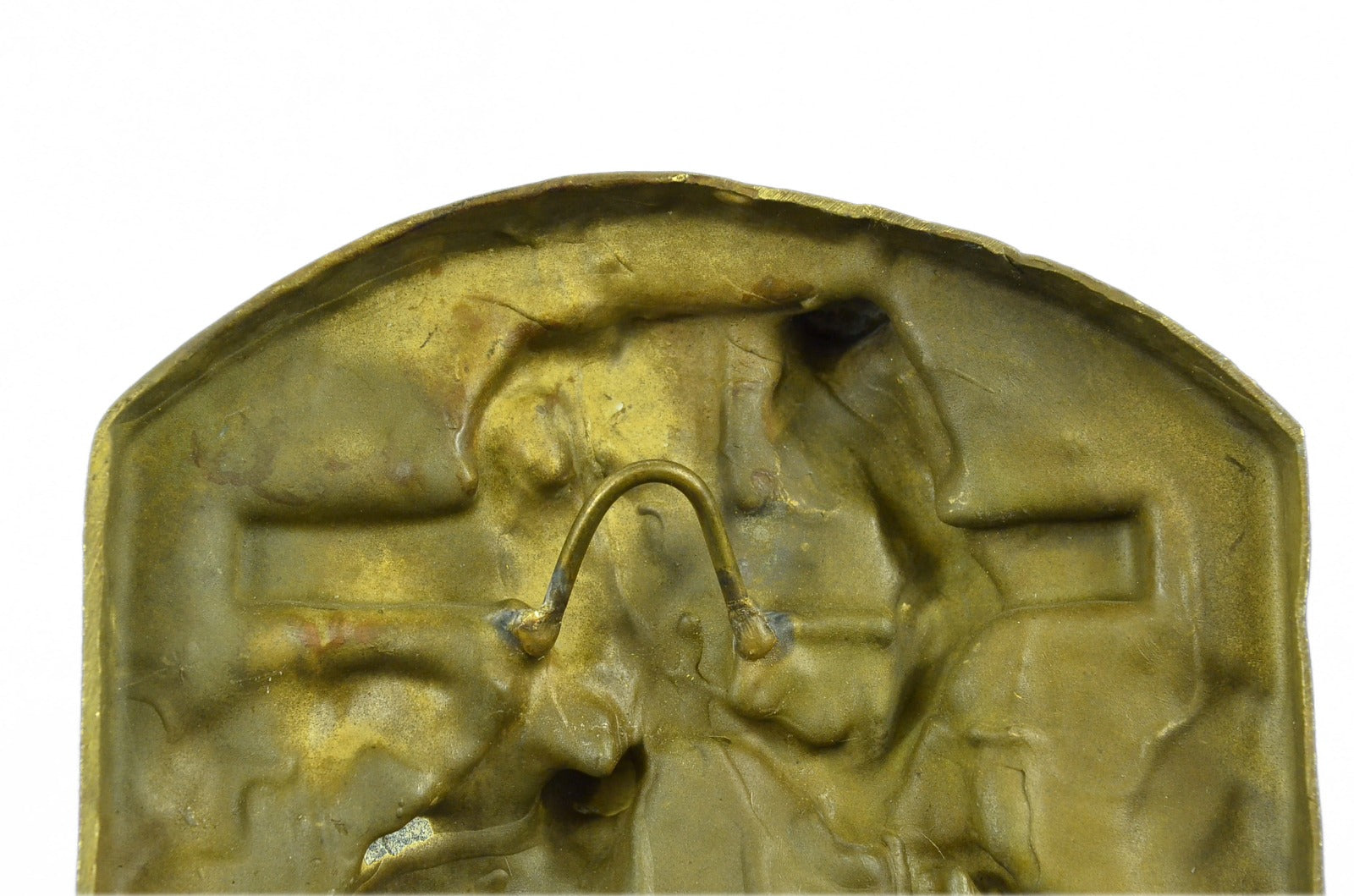 Descent from the Cross Wallmount Bas Relief Made by Lost Wax Method Bronze Statu