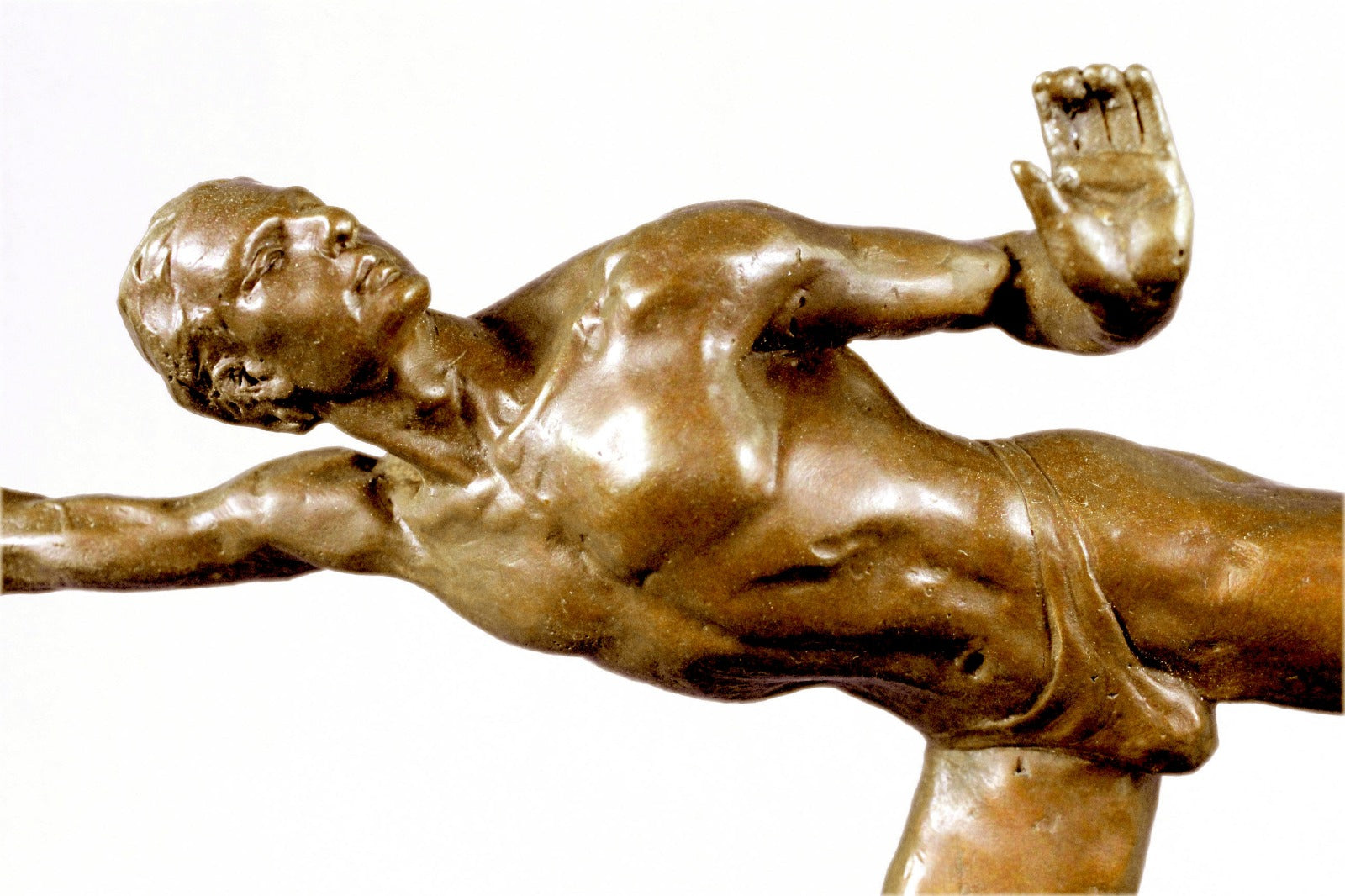 SIGNED ROBERT MCKENZIE ICE SKATING BRONZE SCULPTURE STATUE FIGURE FIGURINE DECO