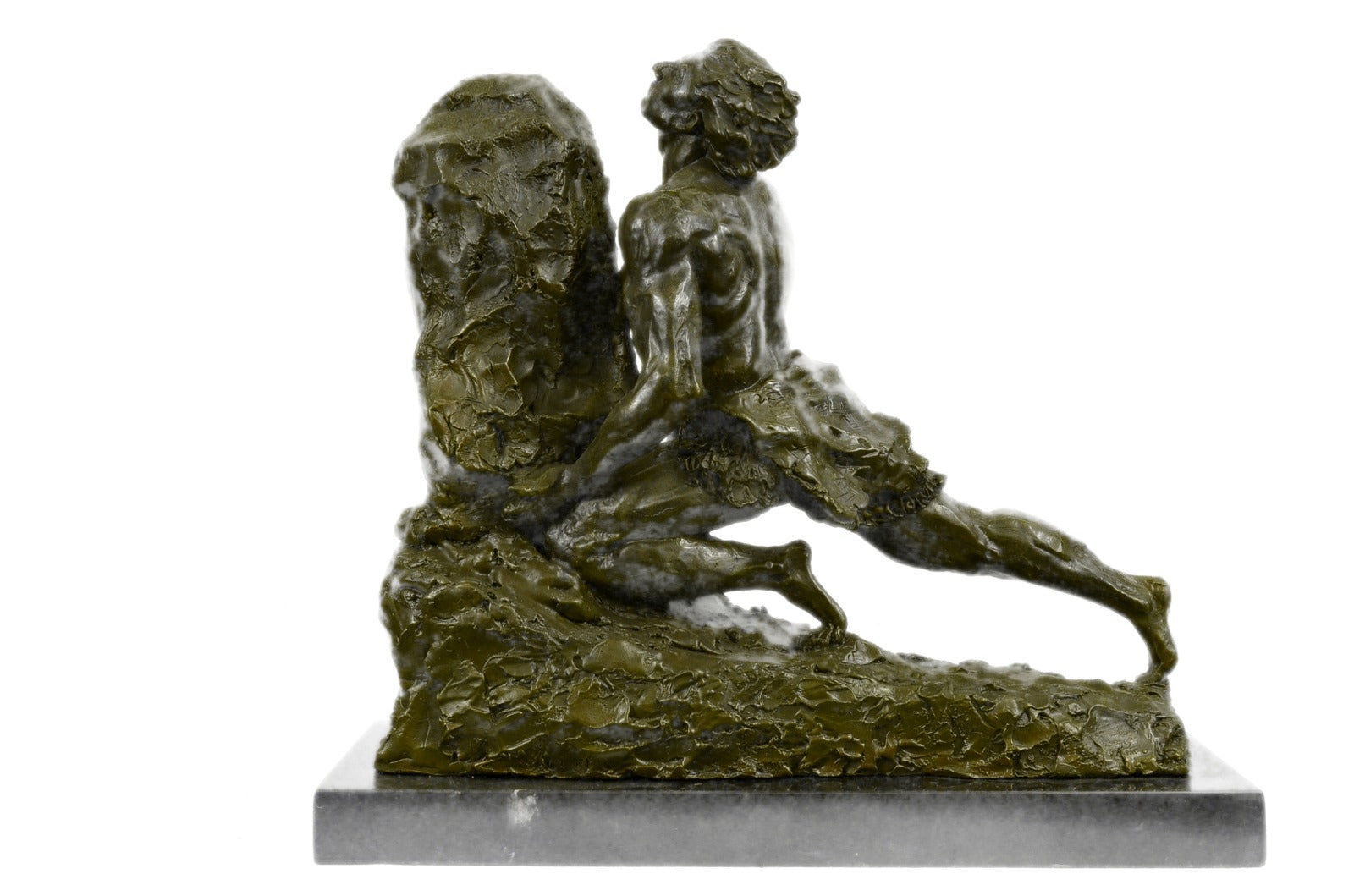 Handcrafted bronze sculpture SALE Push Male Cast Hot French Gregoire Rene After