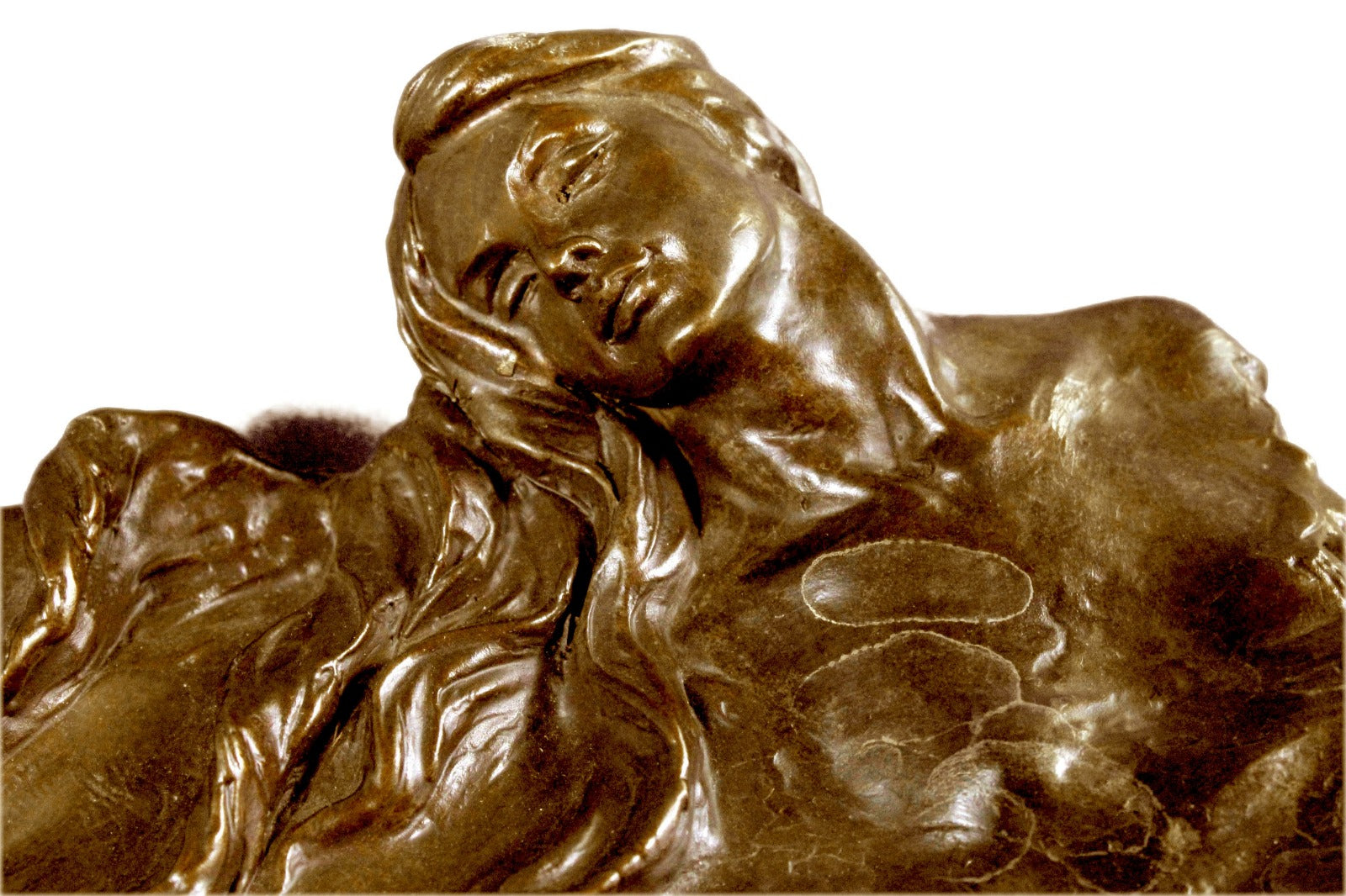 Handcrafted bronze sculpture SALE Cas Hot Deco Art Unique Tray Jewelry Mermaids